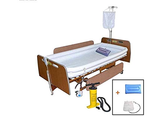 Portátil de la bañera inflable, PVC minusválidos Bañera paciente adulto bañera inflable inflable del baño Sida Con Bomba + Ducha bolsa de agua + almohada inflable for individuos que son la cama atado