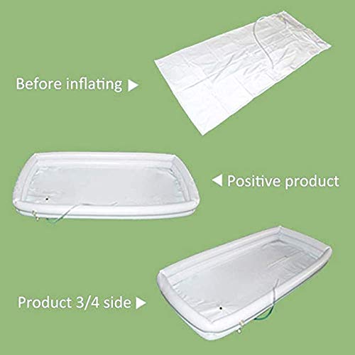 Portátil de la bañera inflable, PVC minusválidos Bañera paciente adulto bañera inflable inflable del baño Sida Con Bomba + Ducha bolsa de agua + almohada inflable for individuos que son la cama atado