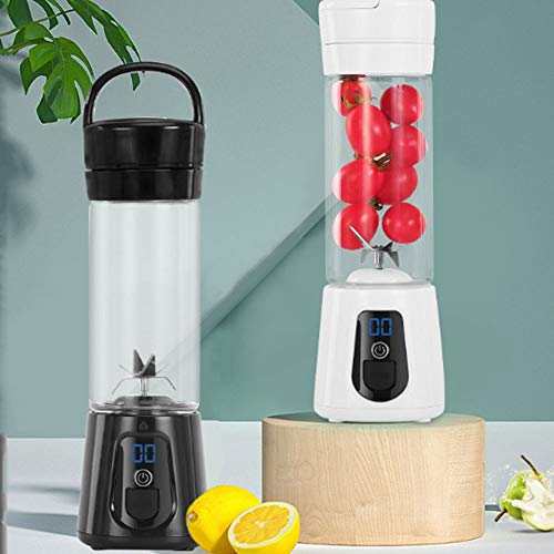 Portátil, Tamaño Personal Blender, Cámara en mano máquina de la fruta, con cuchillas, Blender Copa Mini USB recargable con los viajes, Pequeño Robot de cocina Shake, for el recorrido, gimnasio, casa y