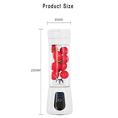 Portátil, Tamaño Personal Blender, Cámara en mano máquina de la fruta, con cuchillas, Blender Copa Mini USB recargable con los viajes, Pequeño Robot de cocina Shake, for el recorrido, gimnasio, casa y