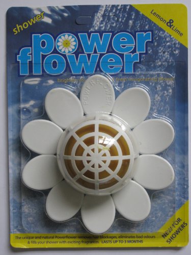 Power-Flower Ducha Drenaje Limpiador y ambientador con Recambio