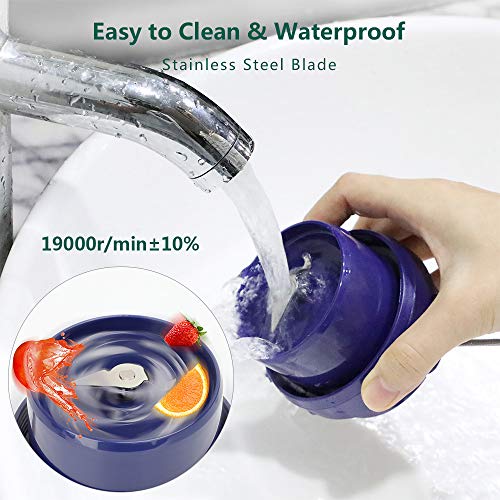 POWERGIANT Licuadora Portátil USB Recargable, 300ml Mini Taza De Jugo, Mezclador de Frutas Smoothie Maker para el hogar, la Oficina, los Deportes, Certificado FDA/BPA