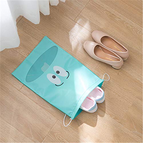 PPTS Bolsa de almacenamiento para zapatos de viaje, bolsa de acabado de vigas portátil, escombros, ropa, polvo y bolsa con cordón antisuciedad, Escarlata., 30 * 43cm