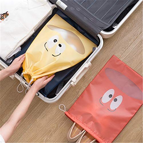 PPTS Bolsa de almacenamiento para zapatos de viaje, bolsa de acabado de vigas portátil, escombros, ropa, polvo y bolsa con cordón antisuciedad, Escarlata., 30 * 43cm