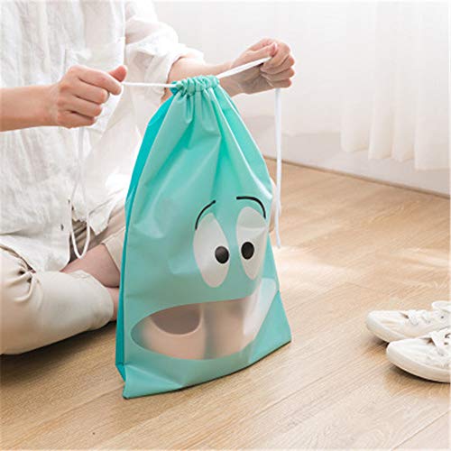 PPTS Bolsa de almacenamiento para zapatos de viaje, bolsa de acabado de vigas portátil, escombros, ropa, polvo y bolsa con cordón antisuciedad, Escarlata., 30 * 43cm