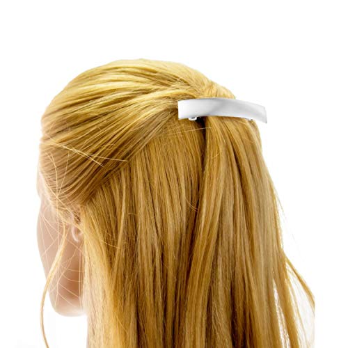 PPX Retro Clip de pelo de metal pasadores de pelo francés Primavera Accesorios para el cabello para mujeres niñas (Plata)