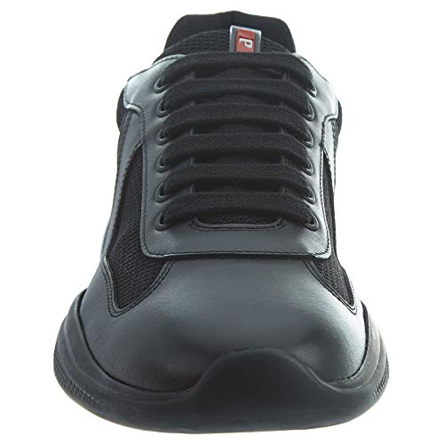 Prada - Zapatillas de Cuero para Hombre Negro Negro Negro Size: 44 EU