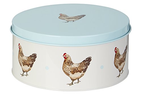 Premier Housewares Mrs Henderson latas para Dulces, Acero galvanizado, Verde/Crema, Juego de 2