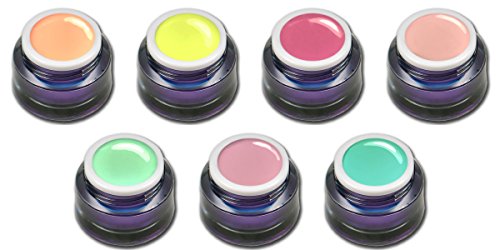 Premium Primavera farbgel Juego 2018 – Bajo Juego 7 x 5ml Alto cubriente farbgele para uñas diseño RM beautynails