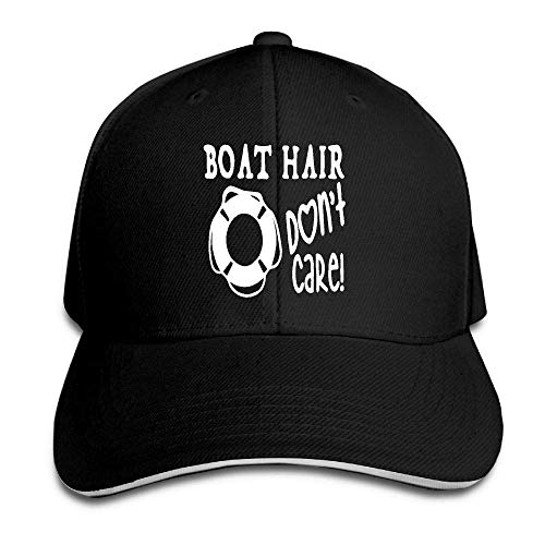 Presock Gorra De Béisbol,Gorro/Gorra Unisex Boat Hair Don't Care Adult Adjustable Snapback Hats Peaked Cap