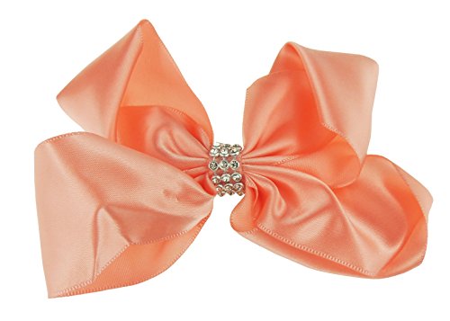 Pretty Girls Ladies Diamante Cristal 10 cm satinado doble lazo de cocodrilo Concord Clip de pelo