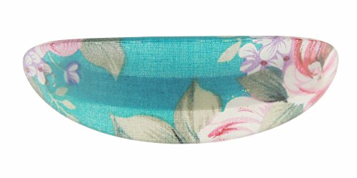 Pretty Ladies oval floral impresión acrílico 9 cm pasador de cabello