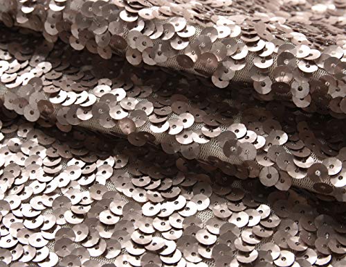 PrettyGuide Mujeres Brillar Lentejuela Embellecido Camiseta Sin Mangas Tops Chaleco XL(=Aisan XXL),Champán