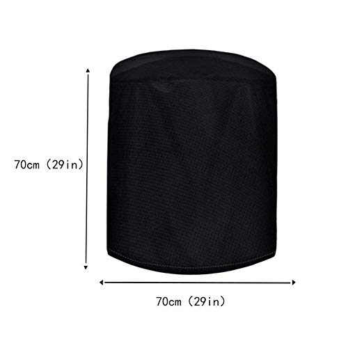 Prettyle cubierta de mesa redonda para muebles de jardín cubiertas de barbacoa impermeable cubierta de la parrilla de los muebles al aire libre Sets fundas protectoras 70x70cm