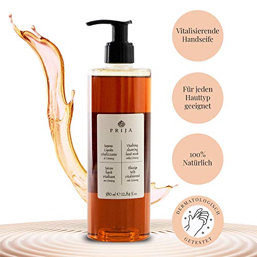 Prija - Jabón líquido con ginseng, 2 unidades de 380 ml