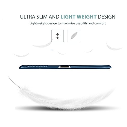 ProCase Funda iPad 2 3 4 - Carcasa Folio Ligera Delgada con Tapa Inteligente Reverso Translúcido Esmerilado Soporte para 9,7" Apple iPad 2/iPad 3/iPad 4 (Modelos Antiguos) –Azul Marino