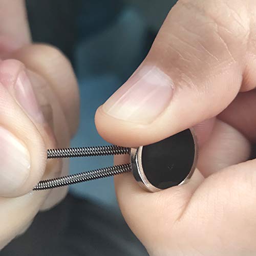 Prolongador de botón elástico para mujeres embarazadas, pantalones vaqueros de hombre. (Negro)