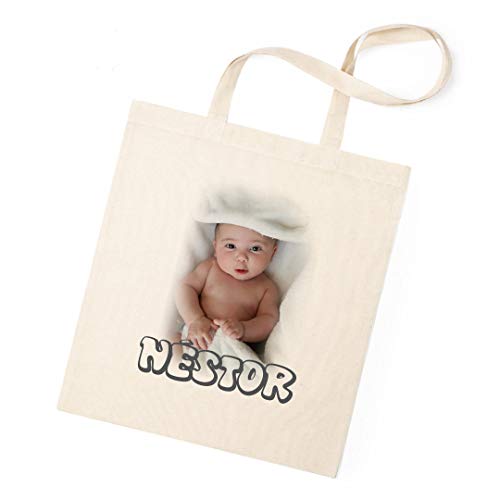 Promo Shop Bolsa Ecologica 100% Algodón Reutilizable · Gran Resistencia (hasta 9 Kg) · Personalízala con tu Imagen o diseño Preferido a Todo Color Mediante Impresión Textil