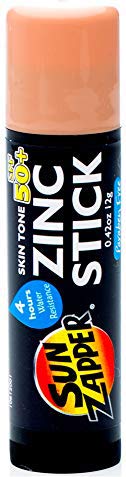 Protector solar de zinc en barra Sun Zapper con SPF 50 +, color de la piel