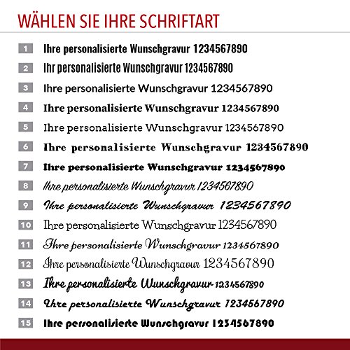 Pulsera de la amistad de auténtico cuero, regalo natural con texto grabado personalizado, 215-230 mm