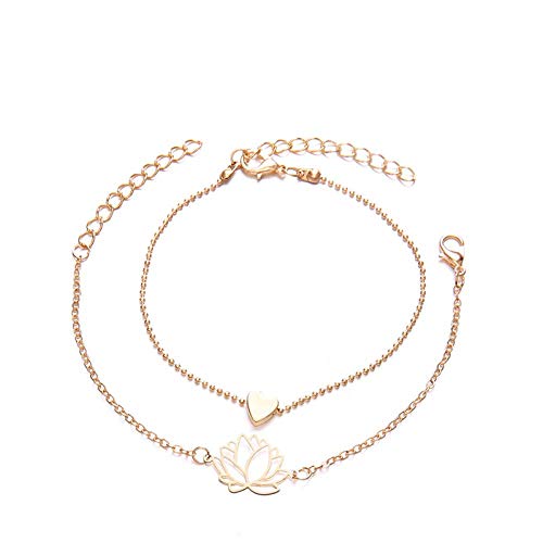 Pulsera Nuevo Simple Personalidad Femenina Hollow Lotus Gold Bracelets Christmas Bangle Gift para Mujeres Regalo De Joyería
