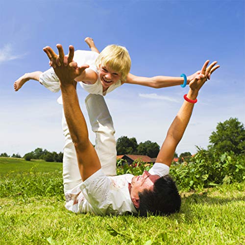 Pulsera Repelente de Mosquitos 15 Pcs y Pegatinas Antimosquitos 5 Piezas, Set de Repelentes de Insectos para Niños y Adultos, Familia, Camping, Viajes y Actividades al Aire Libre