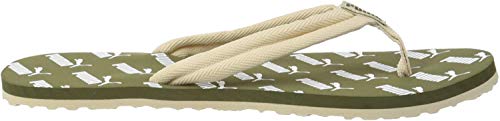 PUMA Epic Flip V2 Amplified, Zapatos de Playa y Piscina Unisex Adulto, Verde (Burnt Olive/Tapioca White 03), 35.5 EU