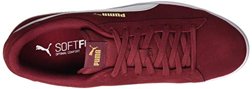 PUMA Smash V2, Zapatillas Unisex Adulto, Rojo (Rhubarb Team Gold White), 43 EU