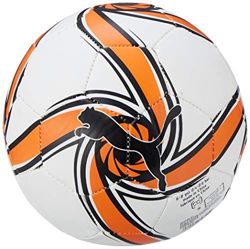 PUMA VCF Future Flare Mini Ball Balón de Fútbol, Adultos Unisex, White-Vibrant Orange Black, Mini