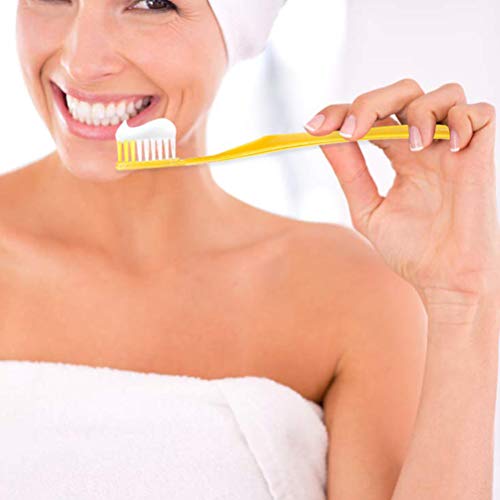 Pywee Juego de 100 cepillos de Dientes Desechables con Juego de Pasta de Dientes. Set de Limpieza Dental portátil