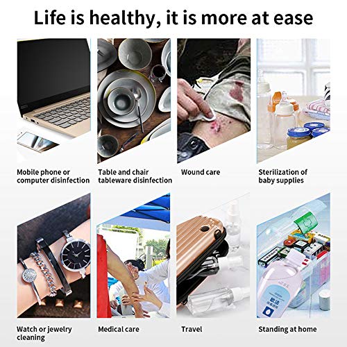 Q-WOOFF Bote Spray Botellas, botella de spray de niebla de 8 paquetes de 50 ml con embudos de 4 piezas, atomizador para tónico facial/líquidos de limpieza/alcohol/desinfectante