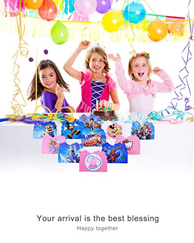 Qemsele Invitaciones para Niños, 30 Inglés Tarjetas de Invitación con Sobres para infantile Chicas Fiesta de Cumpleaños Baby Shower Decoraciones Suministros de Fiesta (Spiderman)
