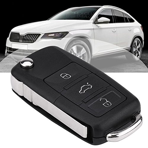 Qiilu 3 botones Llave de control remoto del coche Fob 433Mhz ID48 chip