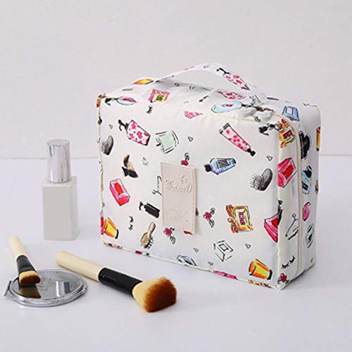 qingy Bolsa de cosméticos a Prueba de Agua para Mujer Bolsa de Maquillaje Bolsa de Almacenamiento Caja de cosméticos portátil Herramienta de envío, 21x16.5x7cm N, China
