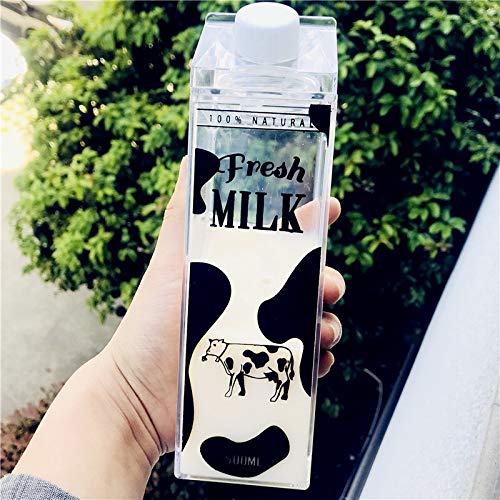 Qiong YaoTIAN Botellas 500 ml Cute Cartoon Bpa Free Creative Frasco de Cadera Deportes Botella al Aire Libre Animal Vaca Cerdo Plástico Mis Botellas de Agua Tiger Hervidor de Leche