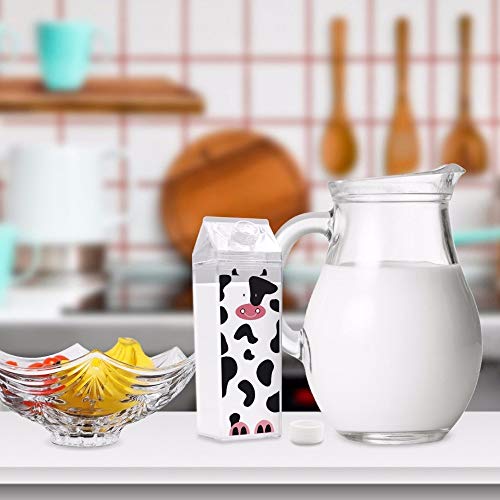 Qiong YaoTIAN Botellas 500 ml Cute Cartoon Bpa Free Creative Frasco de Cadera Deportes Botella al Aire Libre Animal Vaca Cerdo Plástico Mis Botellas de Agua Tiger Hervidor de Leche