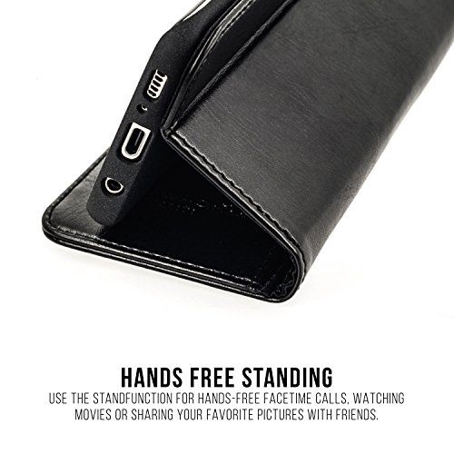 QIOTTI Samsung Galaxy S8 Plus / S8+ Funda, España Cartera con [ RFID NFC Protección Block ] [ Standfunction Películas ] [ 3 Ranuras para Tarjetas ] [ Cierre Magnético ] [ Eco-Faux Cuero ] (Azul)