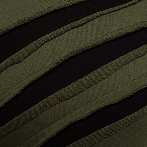 QIYUN.Z Los Hombres Forman La Manga Larga Irregular Sudaderas con Capucha