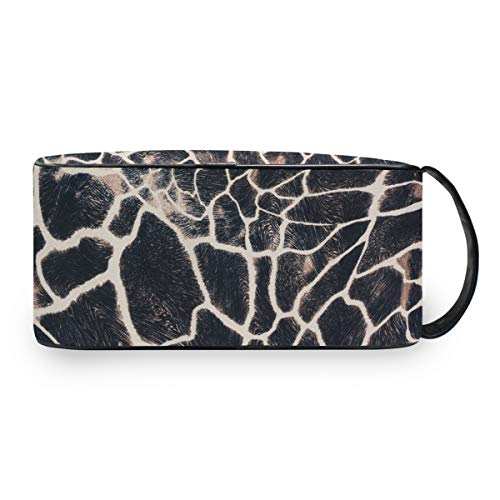 QMIN - Neceser portátil con Estampado de Jirafa de Animales, Bolsa de Viaje multifunción, Bolsa de Maquillaje, Bolsa de Almacenamiento para niños, niñas, Mujeres, Hombres