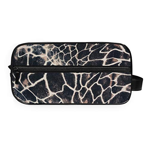 QMIN - Neceser portátil con Estampado de Jirafa de Animales, Bolsa de Viaje multifunción, Bolsa de Maquillaje, Bolsa de Almacenamiento para niños, niñas, Mujeres, Hombres