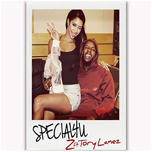 QQDSB Special 4 UZ Feat Tory Lanez Custom Life Photo Living Room Wall Art Posters Canvas Prints Decoración para el hogar -20x28 Inch Sin Marco 1 PCS