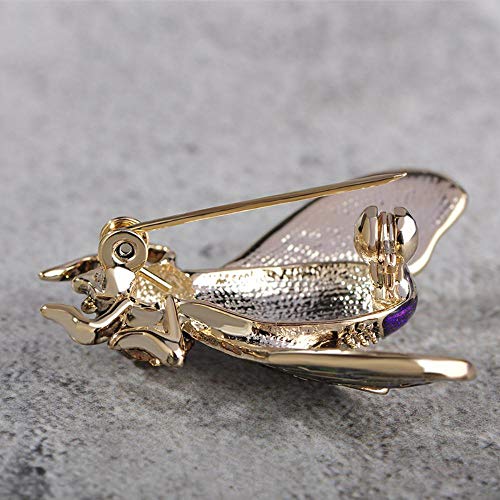 QSCVHU Mayor 55% de Descuento Forma de Abeja Colorida Esmalte Broche Insectos Cristalinos para Mujeres Kid Bufanda Suéter Abrigo Pasadores Joyería