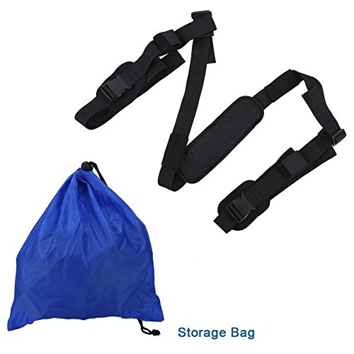 Queen.Y Correa de Transporte Kayak Portátil Canoa Tabla de Surf Correa de Transporte de Nailon Ajustable Cinturón con Asa para Remo Y Una Bolsa de Almacenamiento