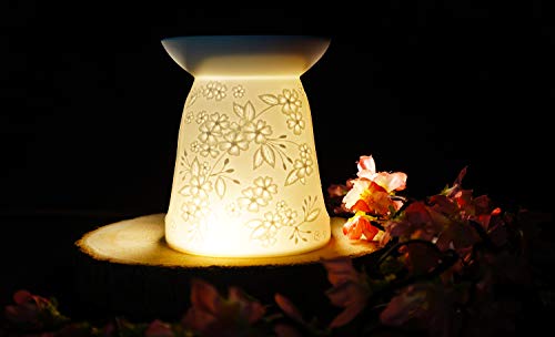Quemador de cera de porcelana para celofán,ideal para cualquier cera derretida, utiliza velas de té para derretir tus fragancias favoritas