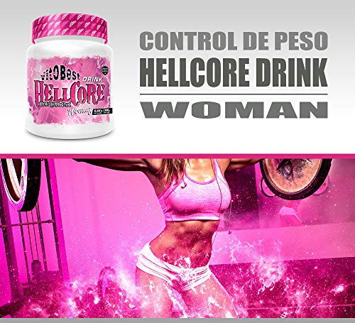 Quemagrasas HELLCORE - Producto de Calidad Optima y Quemagrasas Potente para Adelgazar - Vitobest (Uva, 300g Drink Woman Polvo)