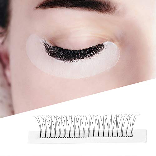 Quewel - Extensión de pestañas 3D de base corta para ventiladores de volumen ruso prefabricados