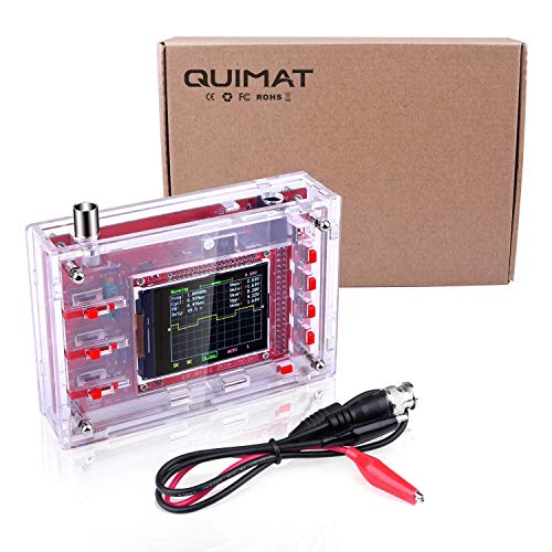 Quimat Osciloscopio Digital + Cáscara / Código Abierta 2.4 inch TFT 1Msps con Sonda / Kit de Aprendizaje