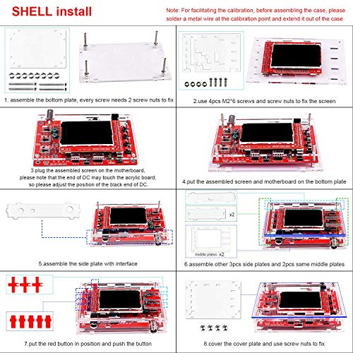 Quimat Osciloscopio Digital + Cáscara / Código Abierta 2.4 inch TFT 1Msps con Sonda / Kit de Aprendizaje
