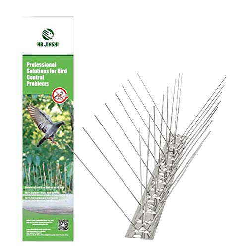 QUUY Bird Spikes, Juego de Discos repelentes de Aves, Juego de Discos repelentes de Aves, Seguridad Anti-Escalada para muros de cercas, el Mejor Producto antifraqueo de Aves 50 cm