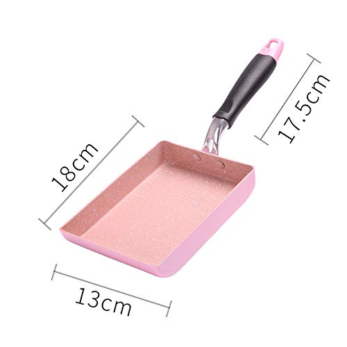 QWH Pan Tortilla Utensilios de Cocina Cocina de inducción Sartén Sartén para Huevos fritos Mini sartén Estilo Acero Inoxidable Freír Antiadherente, Negro